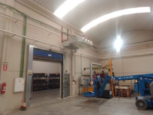 Climatización área soldadura en industria de estampación metálica