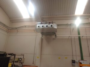 Climatización área soldadura en industria de estampación metálica