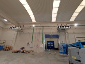 Climatización área soldadura en industria de estampación metálica
