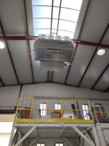 Climatización con sistema Wifi de naves en empresa de Calderería Industrial