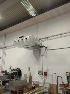Climatización con sistema Wifi de naves en empresa de Calderería Industrial